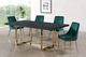 Meridian Furniture Karina Green/Gold Velvet Dining Chair-4