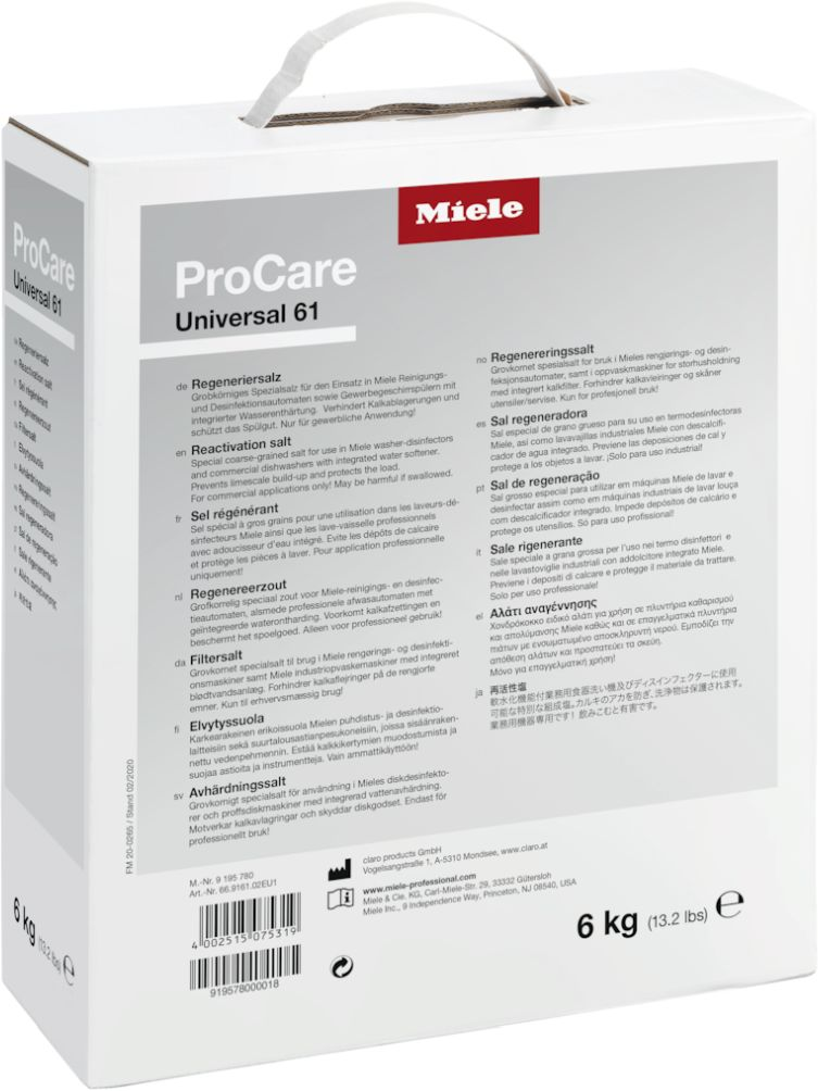 Miele shops dishwasher recommended detergent