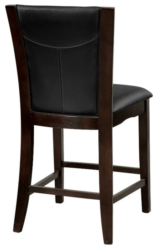 Homelegance® Daisy Dark Brown/Espresso Counter Height Chair-3