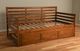 Kodiak Furniture Boho Linen Stone/Barbados Twin Daybed with Trundle Bed and Mattresses-2