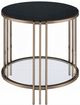 ACME Furniture Zaidee Black End Table with Champagne Base-0
