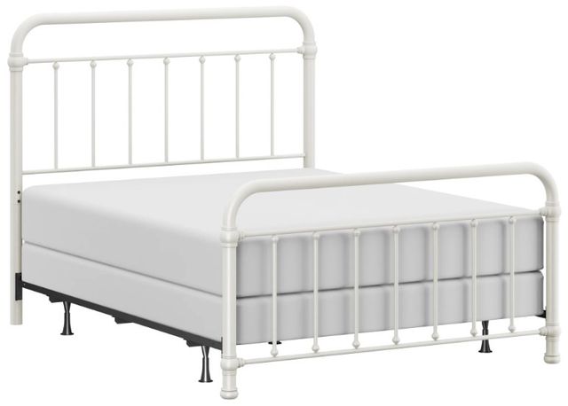 HH2 Home Kirkland White Queen Metal Rod Bed-0