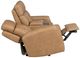 Flexsteel® Felix Toasted Almond Leather Power Reclining Loveseat with Console, Power Headrest and Lumbar-1