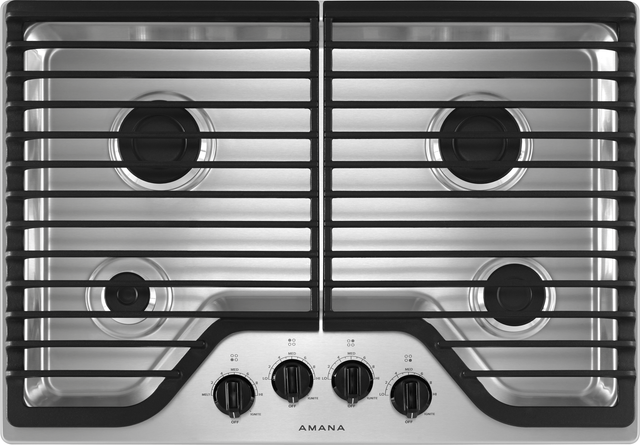 Amana® 30" Stainless Steel Gas Cooktop-0