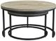 Moe's Home Collection Drey 2-Piece Grey Nesting Coffee Table Set with Black Metal Base-0