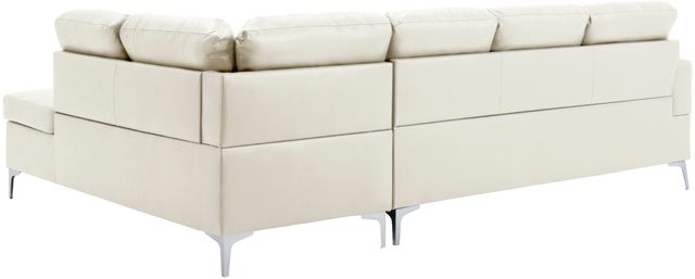 Homelegance® Barrington 2-Piece White Right-Arm Facing Sofa Sectional and Chaise-3