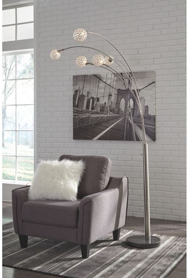 Signature Design by Ashley® Winter Silver Arc Lamp-3