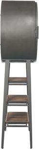 Howard Miller® Zelda Aged Iron/Dark Brown Wine and Bar Cabinet-4