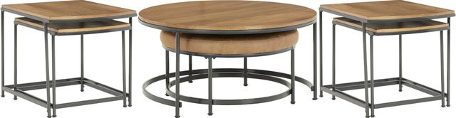Signature Design by Ashley® Drezmoore 3-Piece Black/Light Brown Living Room Table Set-1