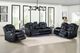 New Classic® Home Furnishings Orion II Black Power Reclining Sofa-1