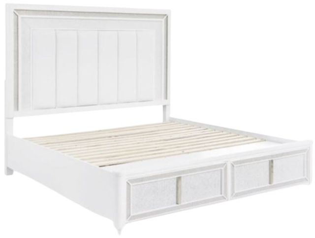 Signature Design by Ashley® Chalanna White Queen Upholstered Storage Panel Bed-3