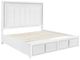 Signature Design by Ashley® Chalanna White Queen Upholstered Storage Panel Bed-3