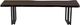Porter International Designs Manzanita Midnight W Base Dining Bench-1