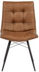 Coaster® Aiken 4-Piece Saddle Brown Upholstered Dining Side Chair-3