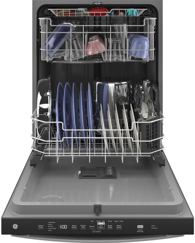 GE® 24" Fingerprint Resistant Stainless Steel Built In Dishwasher-2