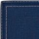 Elements International Erica Blue Upholstered Full Platform Bed-3