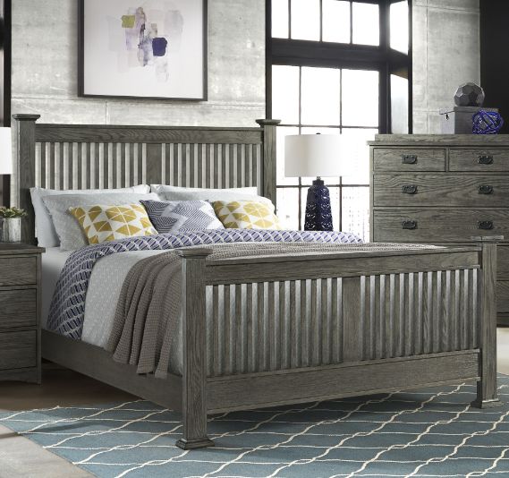 Intercon Oak Park Brushed Pewter 6-Drawer Chest-1