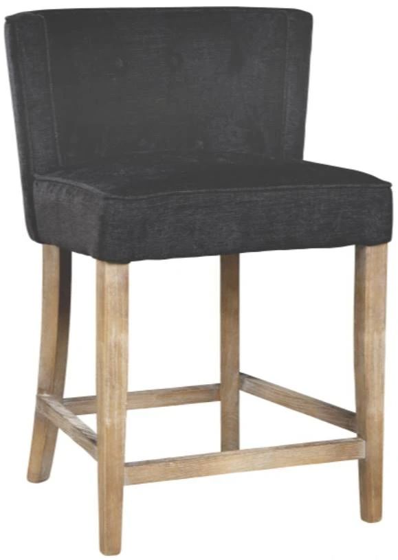 Nest Home Collections Charlie Anew Black/Gray Wash Counter Stool-0