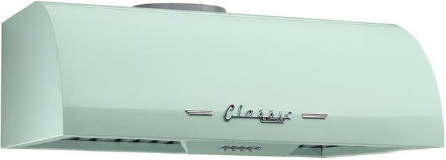 Unique® Appliances Classic Retro 24” Summer Mint Green Under Cabinet Range Hood-1