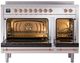 Ilve® Nostalgie II Series 48" Stainless Steel Pro Style Induction Range with Cooper Trim-1