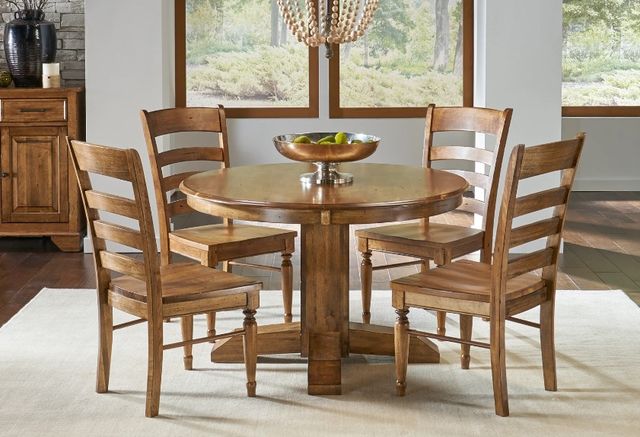 A-America® Bennett Smoky Quartz 48" Pedestal Table-1