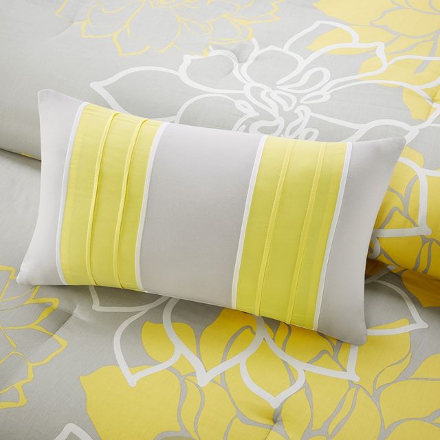 Olliix by Madison Park Yellow Twin/Twin XL Lola Comforter Set-4