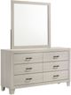 Elements International Makayla Natural Dresser and Mirror Set-0