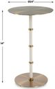 Uttermost® Cyprus Brass/White Accent Table-2