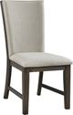 Elements International Grady Walnut Upholstered Dining Side Chair-0