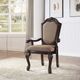 ACME Furniture Chateau De Ville 2-Piece Beige/Espresso Arm Chair Set-1