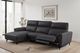 Furniture of America® Theola Black Power Reclining Sectional with Left Chaise-1