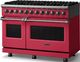 Viking® 5 Series 48" Valentine Pro Style Dual Fuel (NG) Range with Polished Chrome Trim-3