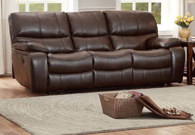 Homelegance® Pecos Power Double Reclining Dark Brown Sofa-1
