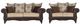 Coaster® Elmbrook 2-Piece Brown Upholstered Rolled Arm Living Room Set-0