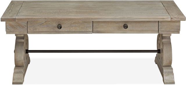 Magnussen Home® Tinley Park Dovetail Grey Rectangular Cocktail Table-1