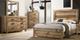 American Wholesale Furniture Salt Creek 3-Piece Rustic Sand Queen Bedroom Set-3