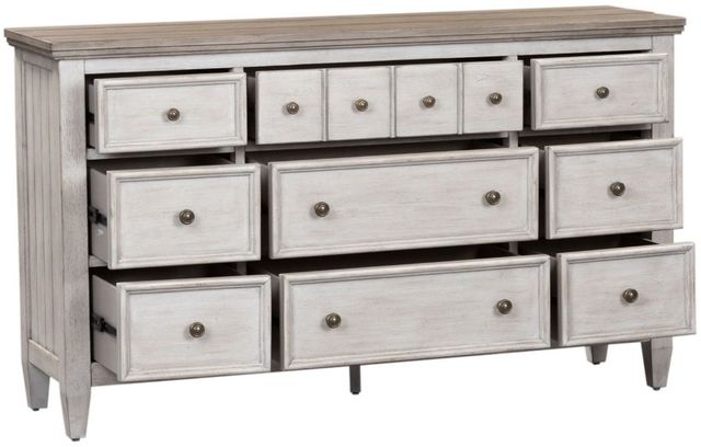 clairfield tobacco dresser Liberty Furniture Heartland Antique White/Tobacco Dresser | Sell A Cow