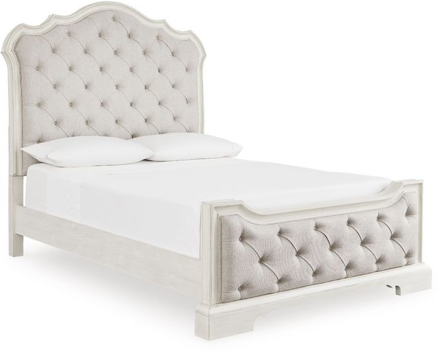Lit rembourré grand Arlendyne de Signature Design by Ashley® - Antique Blanc