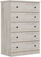 Perdue Woodworks Big Chester Gray 32" 5-Drawer Big Chest-0