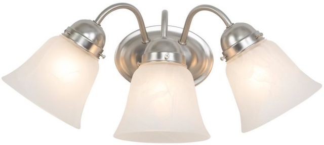 YHD Satin Nickel/White Style 2 Incandescent Bathroom Vanity Lighting-2