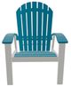 Telescope Casual Newport Aqua/Snow Polymer Outdoor MGP Adirondack Chair-1