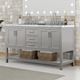 Furniture of America® Reston Gray 61" Vanity with Top/Sink-0