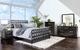 Furniture of America® Earlgate Hand Brushed Gray Queen Metal Bed-1
