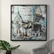 StyleCraft Streetside Sketch Handpainted Canvas Wall Art-5