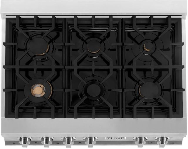 ZLINE Autograph Edition 36" Satin Stainless Steel Gas Rangetop-3