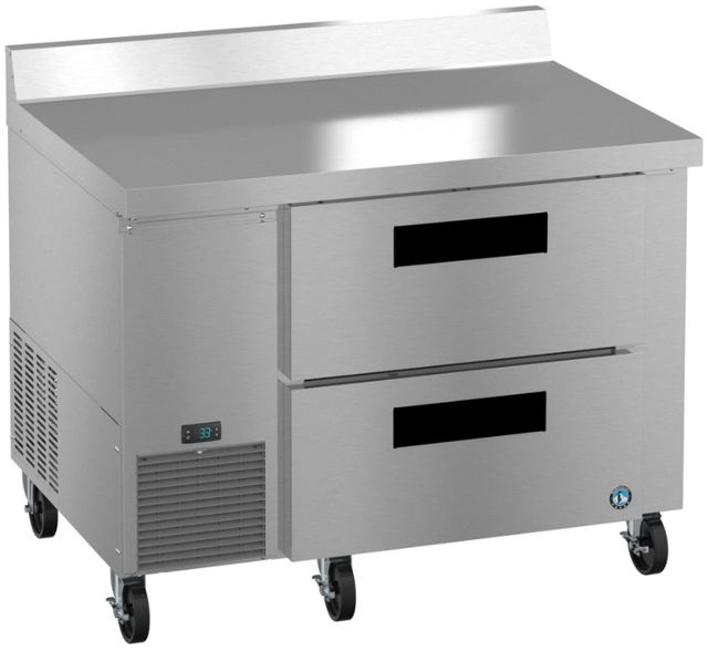 Hoshizaki Steelheart® 46" 11.78 Cu. Ft. Stainless Steel Single Section Worktop Side Mount Refrigerator with Stainless Drawers-2