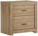 aspenhome® Modern Loft Khaki 2-Drawer Nightstand-0