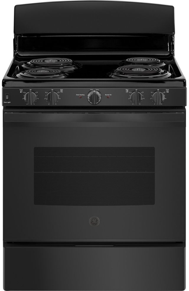 GE® 30" ENERGY STAR® Black Freestanding Electric Range-0