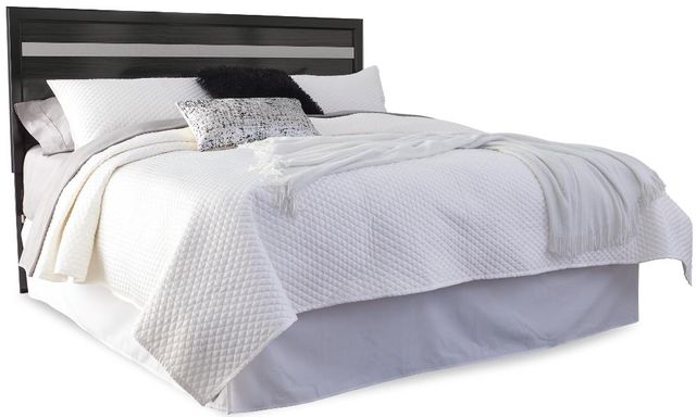 Signature Design by Ashley® Starberry 3-Piece Black King/California King Headboard Panel Bed Set-1