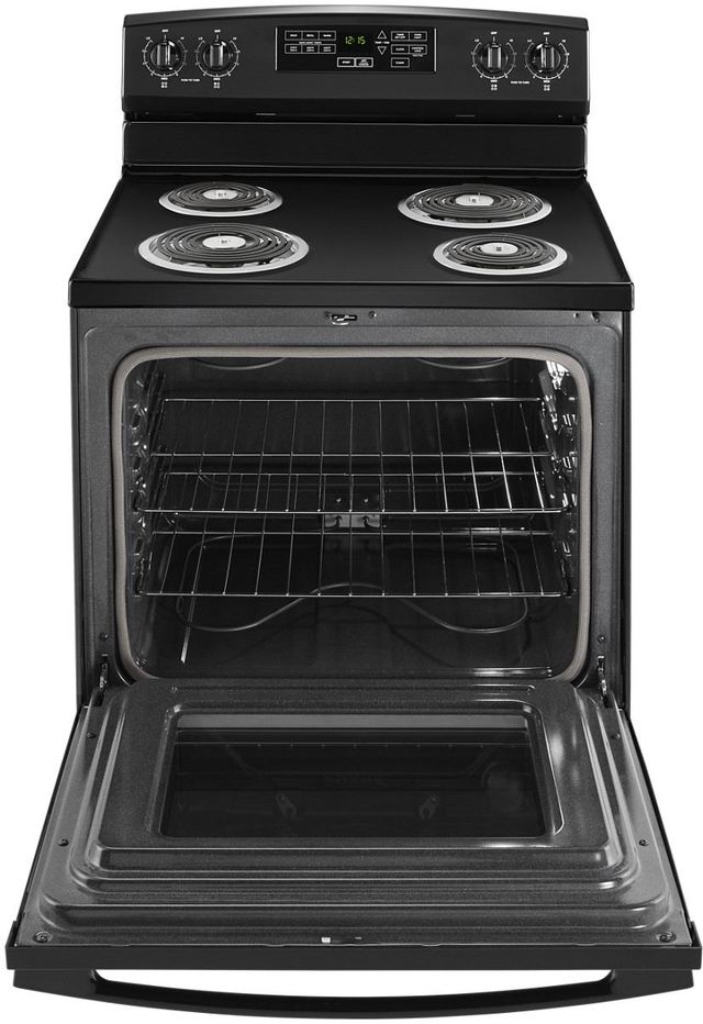 Amana® 30" Black Freestanding Electric Range-1